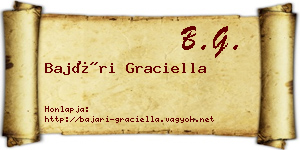 Bajári Graciella névjegykártya